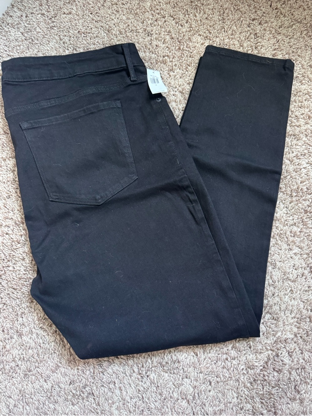 Old Navy Black High-Rise Power Slim Straight Jeans Size 18 NWT